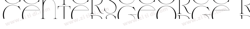 CentersGeorge Regula字体转换